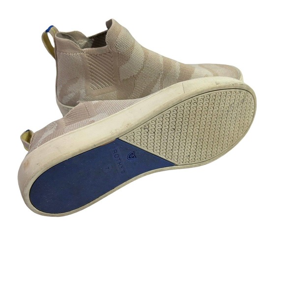 Rothys‎ Sand Camo Chelsea Boots Size 7 Slip On Shoes - Picture 5 of 10